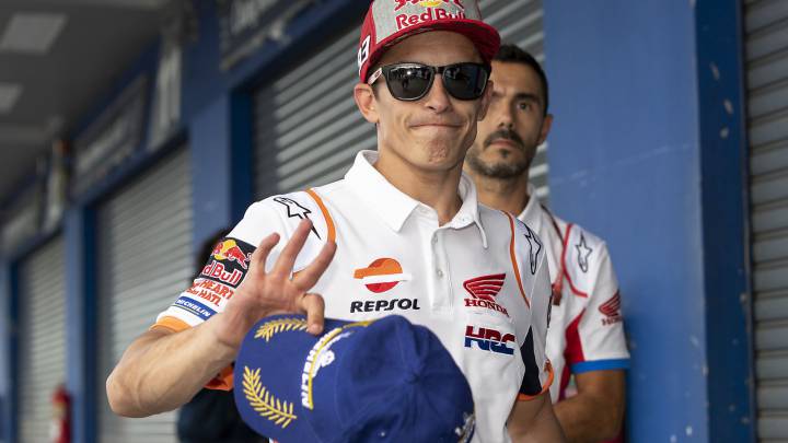 Márquez: "Hoy me he levantado un poco magullado"
