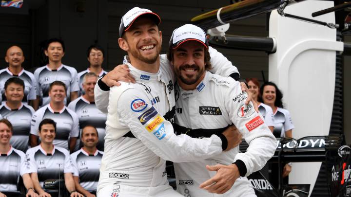 Button y Alonso.