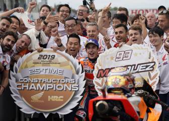 Márquez celebra el Mundial con nueva victoria por delante de Quartararo y Dovizioso