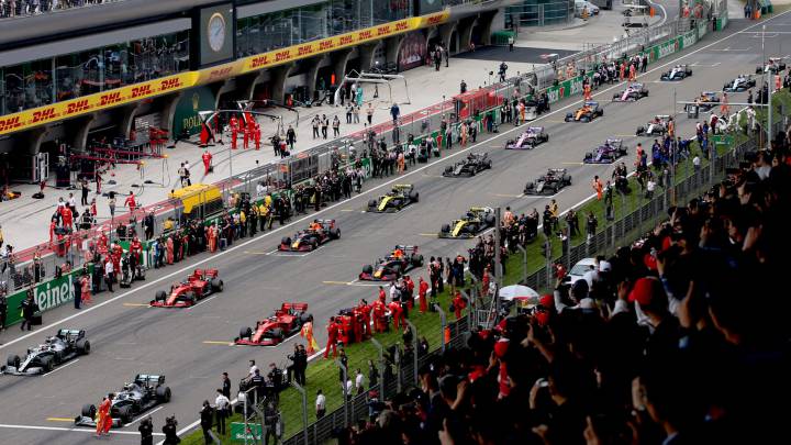 Parrilla de F1.