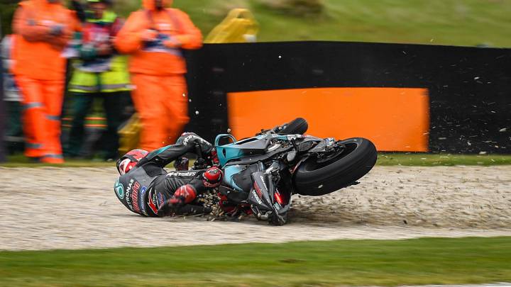 Quartararo: "He tenido suerte de no romperme nada"