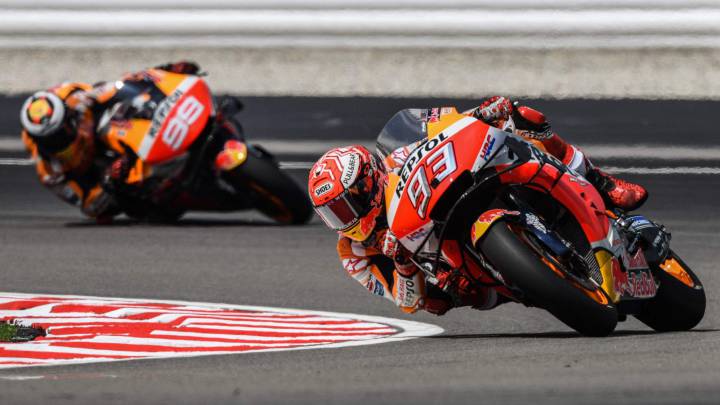 Márquez: "No me imagino a Lorenzo así otra temporada"