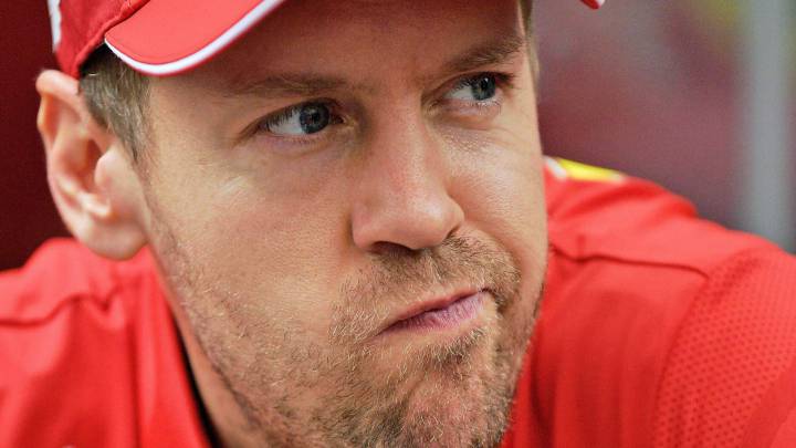 Sebastian Vettel, este jueves en Interlagos. F1 2019.