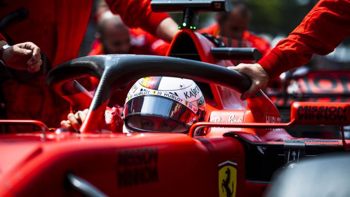 Sebastian Vettel (Ferrari SF90). Brasil, F1 2019.
