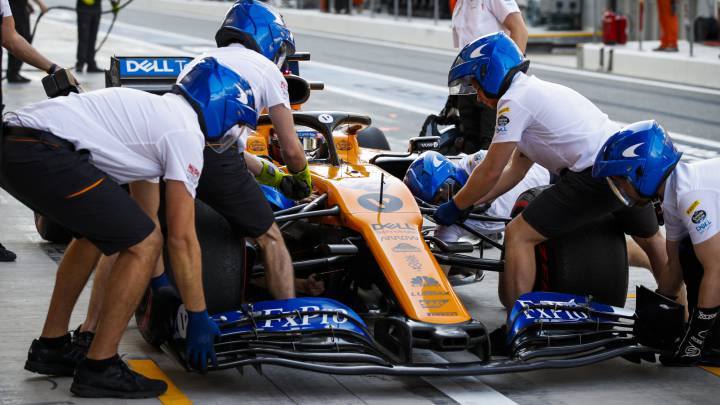 Carlos Sainz (McLaren MCL34) en Abu Dhabi. F1 2019.