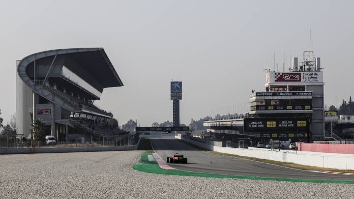 El Circuit de Barcelona-Catalunya, en los test de F1 2019.