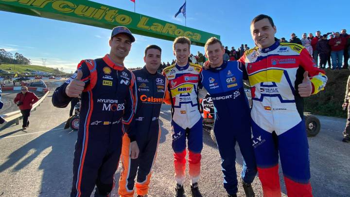 Pleno de campeones y público en la fiesta de Dani Sordo
