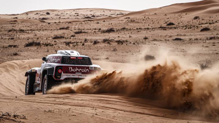 Carlos Sainz con el Mini en el Dakar.