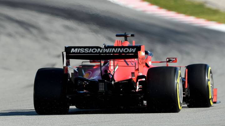 Sebastian Vettel (Ferrari SF1000). Test en Barcelona, F1 2020.
