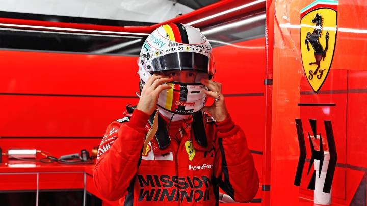 Sebastian Vettel, en Barcelona. F1 2020.