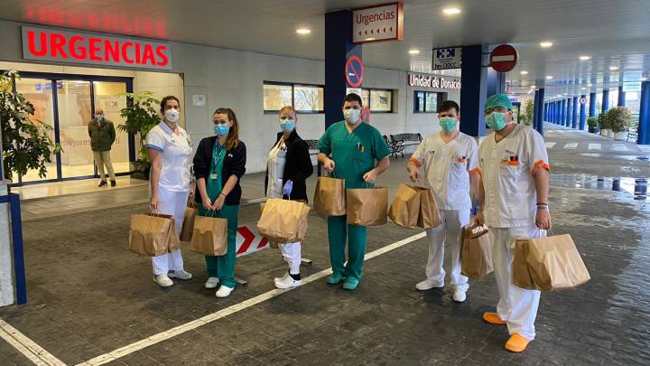 Menús solidarios para sanitarios y familias sin recursos de Madrid