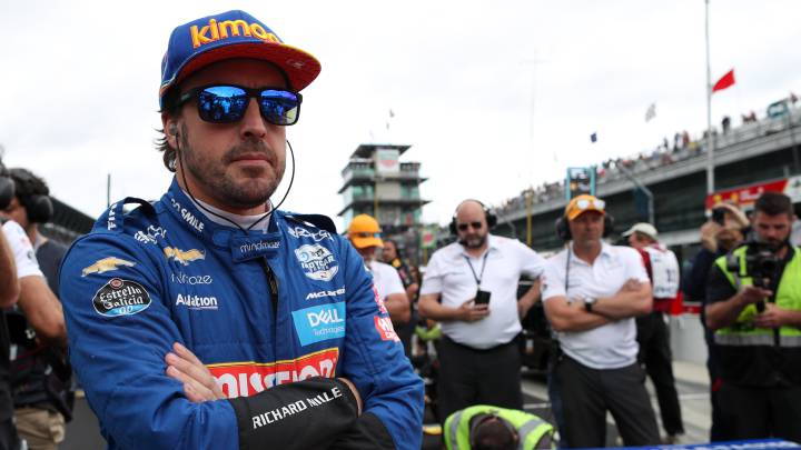 Fernando Alonso, en Indianápolis.