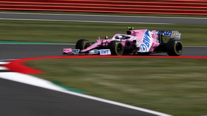 Stroll durante los Libres 2 del GP de Gran Bretaña.