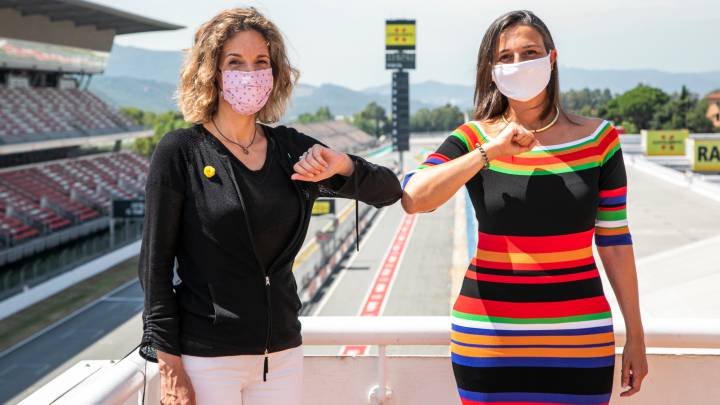 Maria Teixidor y Josep Lluís Santamaría, presidenta y director del Circuit de Catalunya