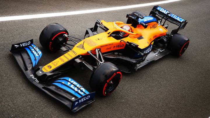 Carlos Sainz (McLaren MCL35). Silverstone, F1 2020.