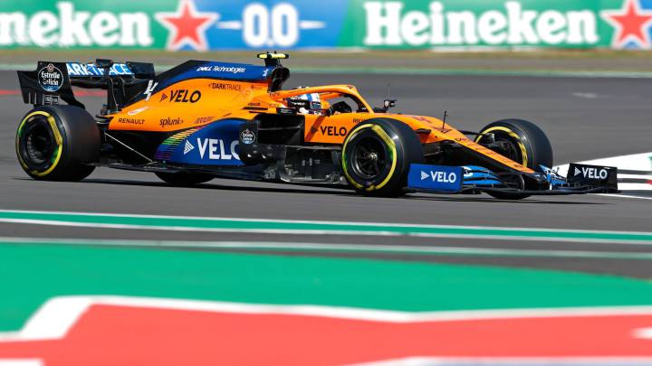 Lando Norris (McLaren MCL35). Silverstone, F1 2020.