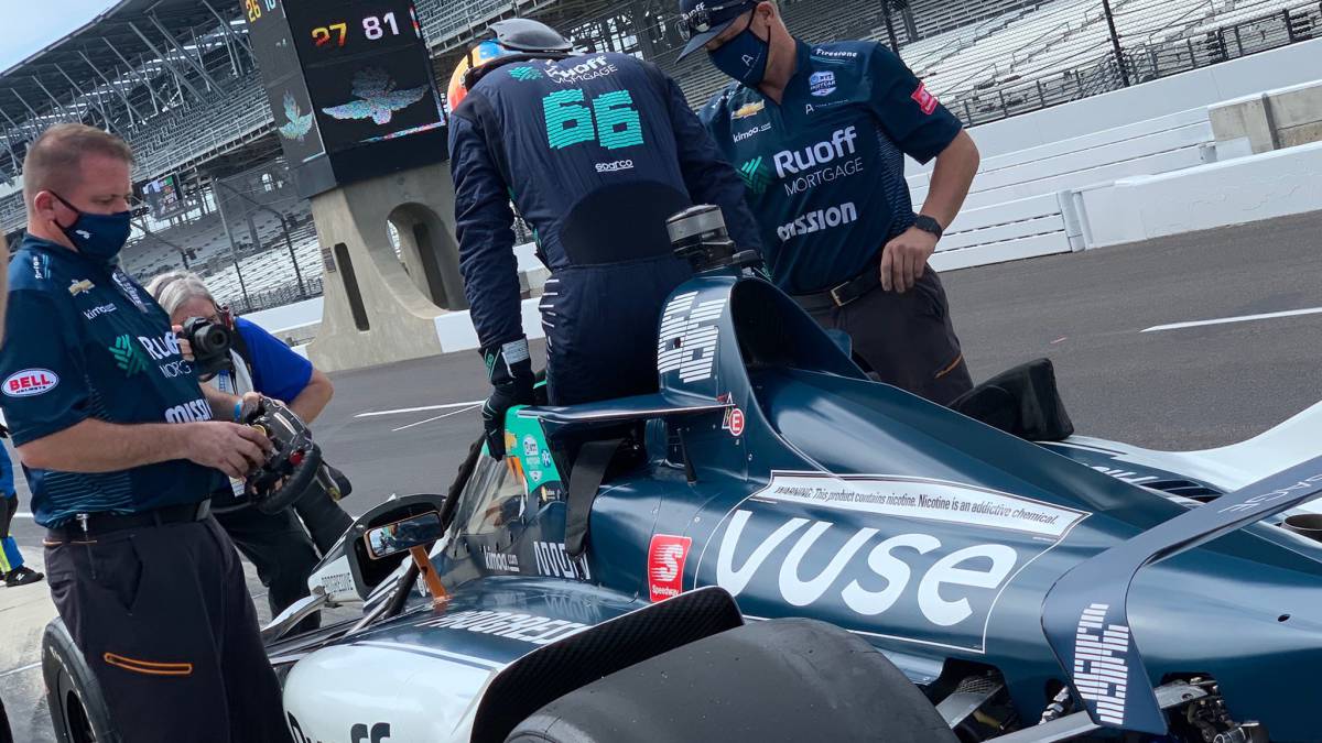 Fernando Alonso en el Fast Friday de la Indy 500