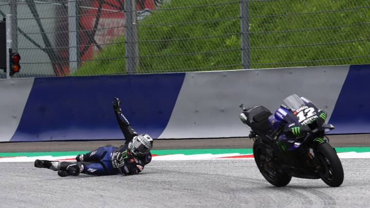 Maverick se arrastra en Austria tras su caída en el GP de Estiria