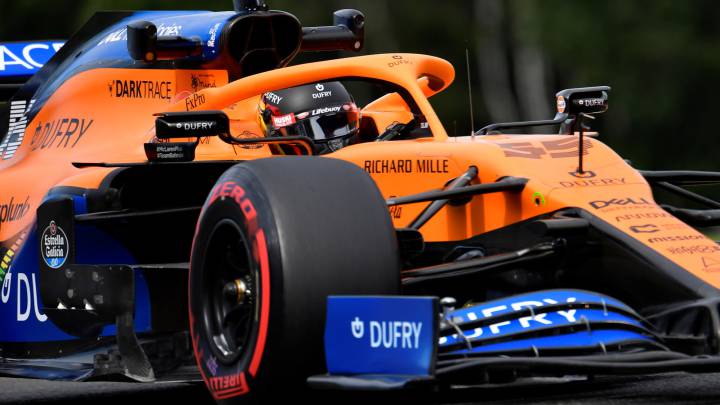Carlos Sainz (McLaren MCL35). Spa-Francorchamps, Bélgica. F1 2020.