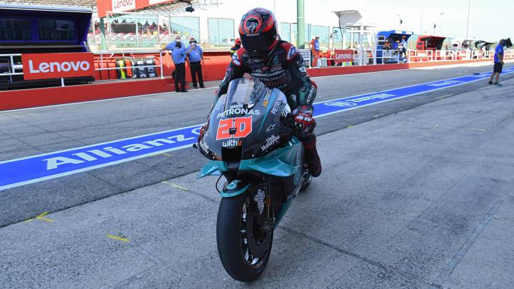 Recital Yamaha: Quartararo, Morbidelli y Maverick delante