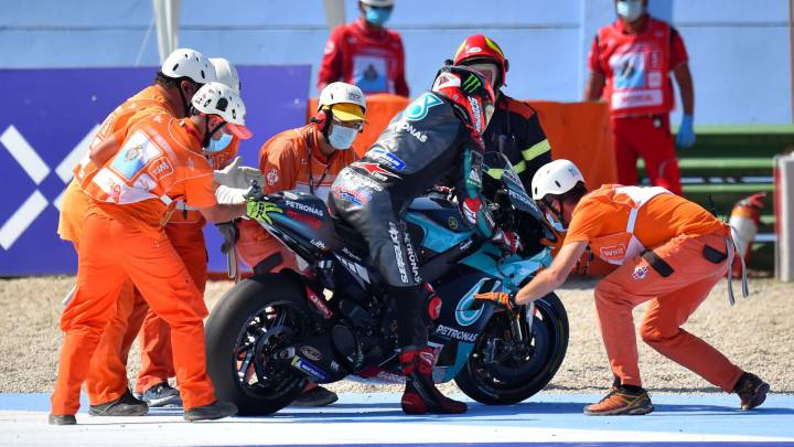 Quartararo tras su fiasco: "No se puede comprar la experiencia"