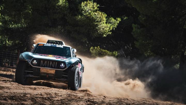 Sainz con el Mini en Andalucía.