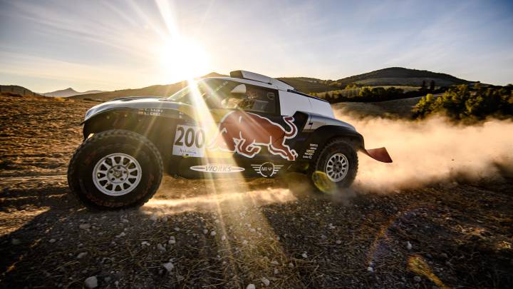 Sainz con el Mini en Andalucía.
