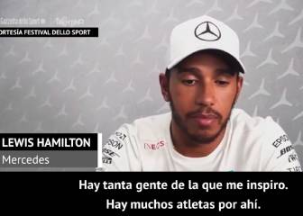 Hamilton y la mujer que es su ídolo deportivo: