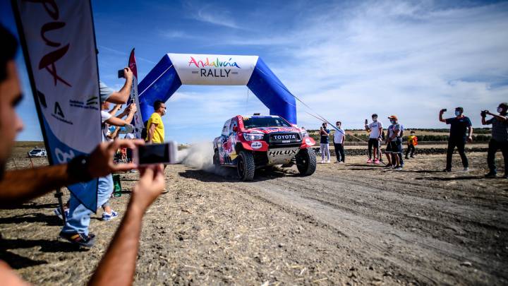 Al Attiyah en el Rally de Andalucía.
