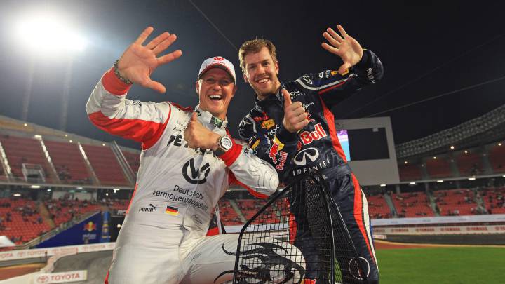 Vettel: "Schumacher es el mejor piloto que he visto"