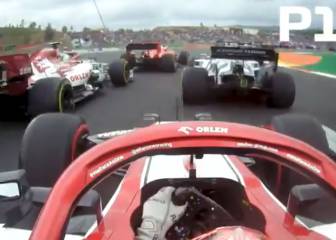 La brutal salida de Raikkonen adelantando a diez coches