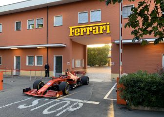 Ferrari se vuelca en la remontada