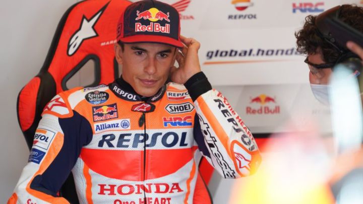 Márquez durante el GP de Jerez de 2020.
