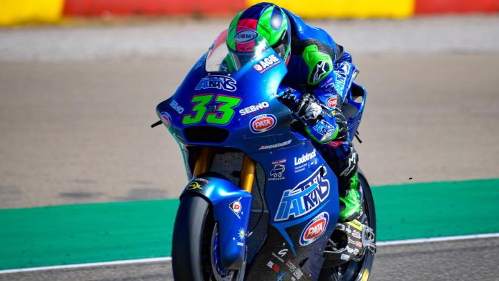 Bastianini arranca primero, con Lowes segundo pese a una caída