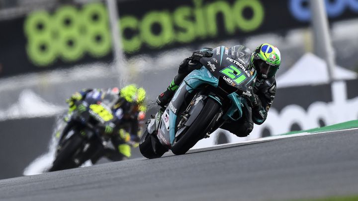 Morbidelli durante el cronometrado del GP de Valencia