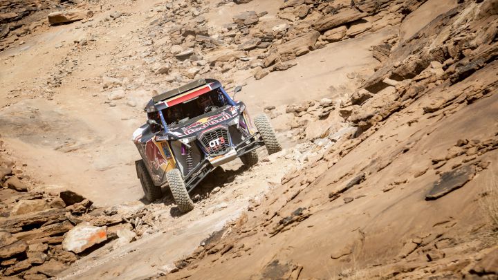 Cristina Gutiérrez en el Dakar.