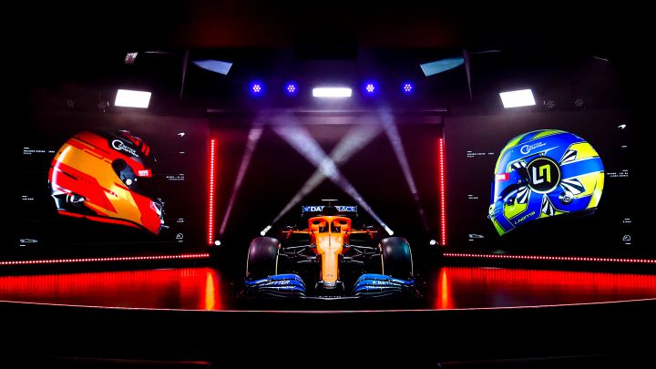 Presentación del McLaren MCL35 de 2020.