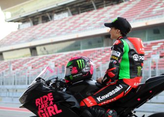 Ana Carrasco, feliz en su regreso a la moto cinco meses después