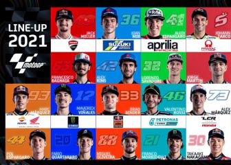 MotoGP 2021: pilotos, equipos y parrilla del Mundial