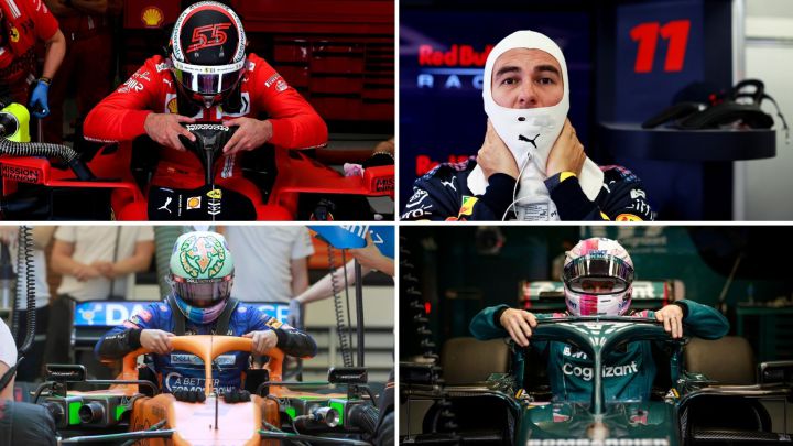 Sainz, Pérez, Ricciardo y Vettel en los test de F1.