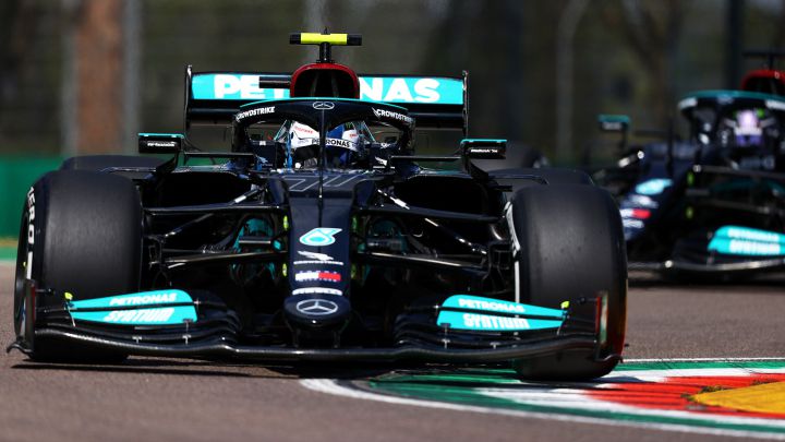 Valtteri Bottas (Mercedes W12). Ímola, Italia. F1 2021.