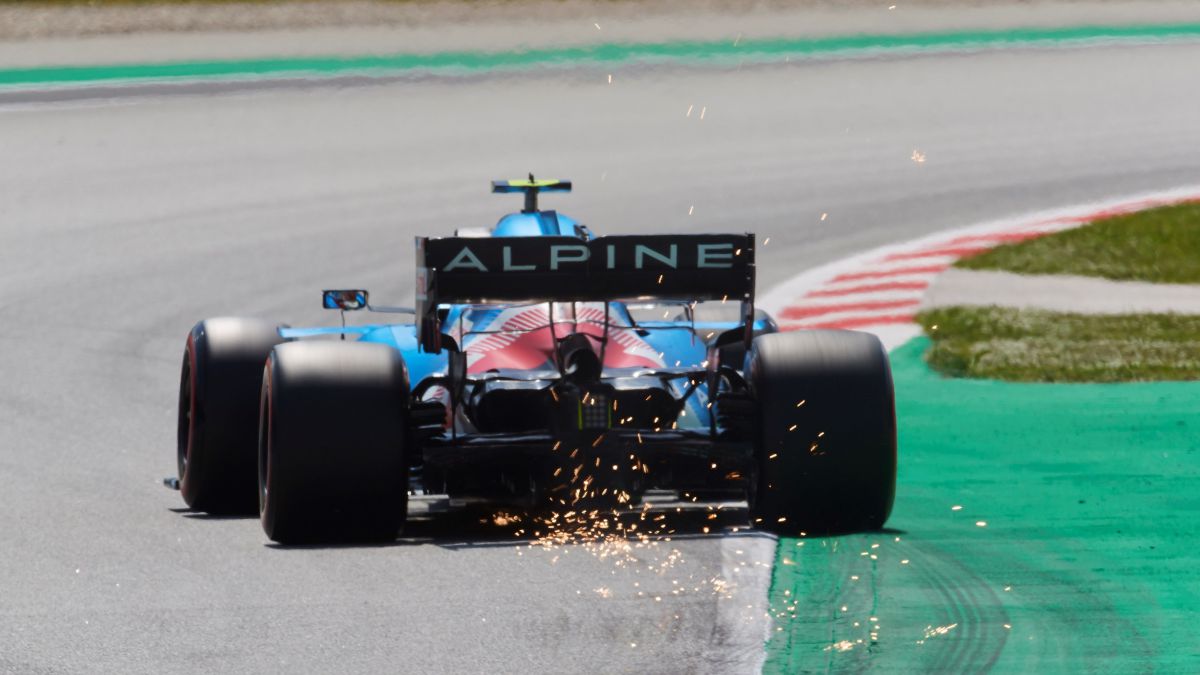 ¿Flexa el alerón trasero del Alpine A521 de Alonso y Ocon?