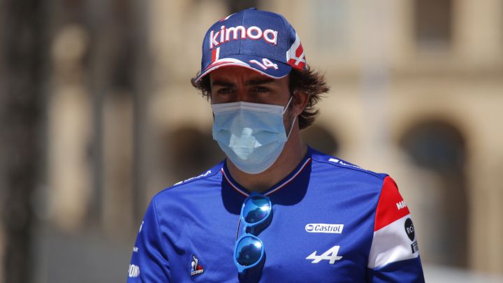 Fernando Alonso (Alpine). Bakú, Azerbaiyán, F1 2021.