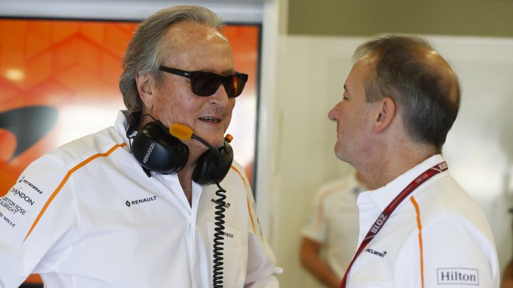 Mansour Ojjeh, Jonathan Neale, McLaren, en 2018.