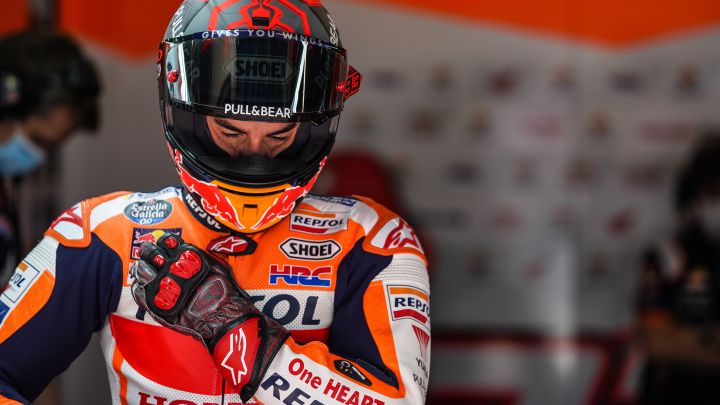 Marc Márquez en Montmeló.