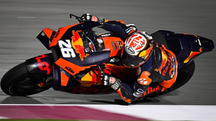 Dani Pedrosa durante un test en Qatar