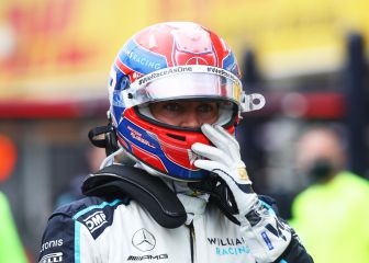 Russell prueba el Mercedes