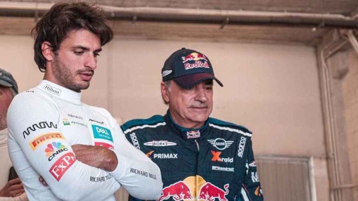 Carlos Sainz padre e hijo durante la temporada 2020