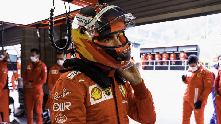 Carlos Sainz (Ferrari). Spa-Francorchamps, Bélgica. F1 2021.