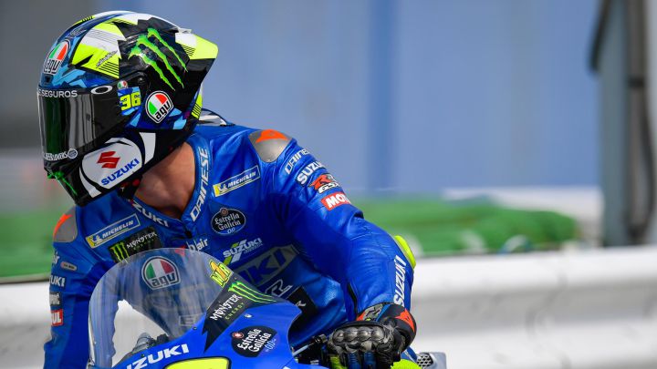 Joan Mir con la Suzuki.